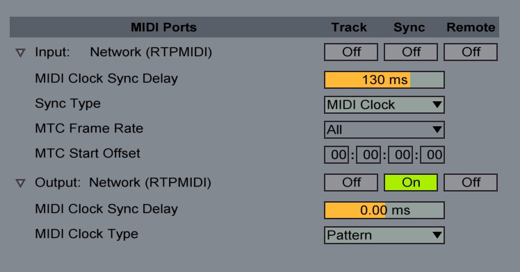 Master sets output sync on